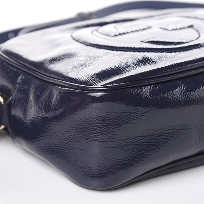 Gucci Vernice Naplack Small Soho Disco Bag Uniform Blue 8 of 14