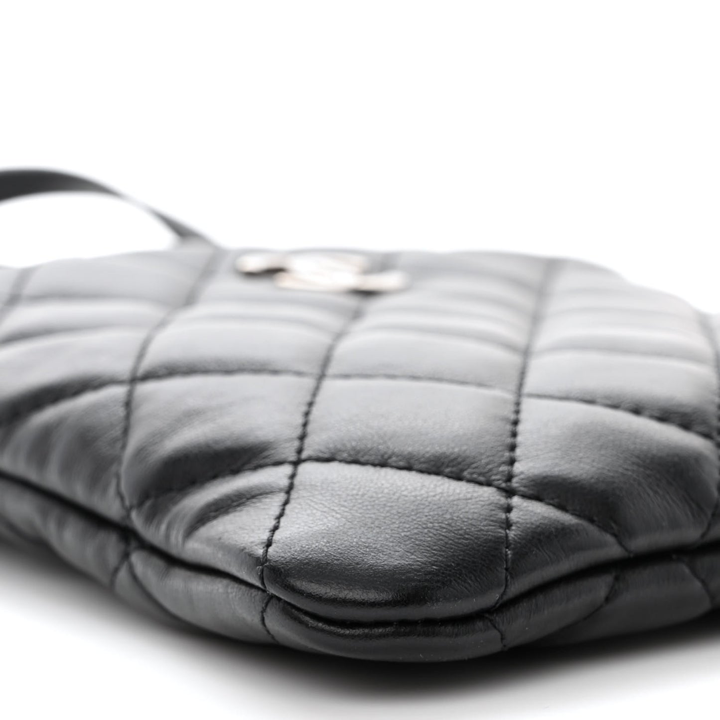 Lambskin Quilted Crossbody Bag Black