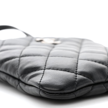 Chanel Lambskin Quilted Crossbody Bag Black 10 of 11