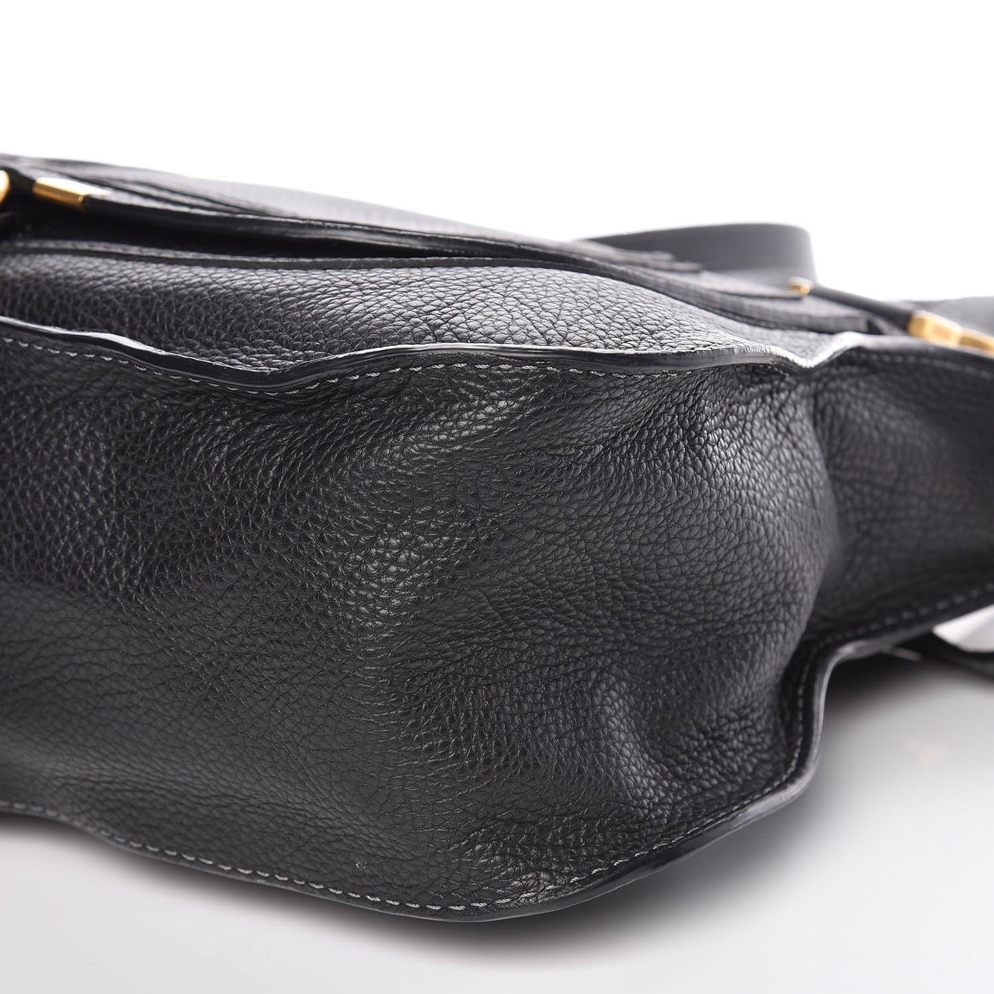 Calfskin Medium Marcie Satchel Black
