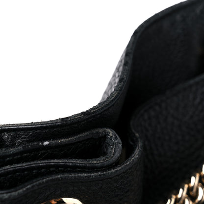 Gucci Pebbled Calfskin Medium Soho Chain Shoulder Bag Black 13 of 15
