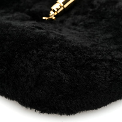Gucci Shearling Small Jackie 1961 Shoulder Bag Black 9 of 9