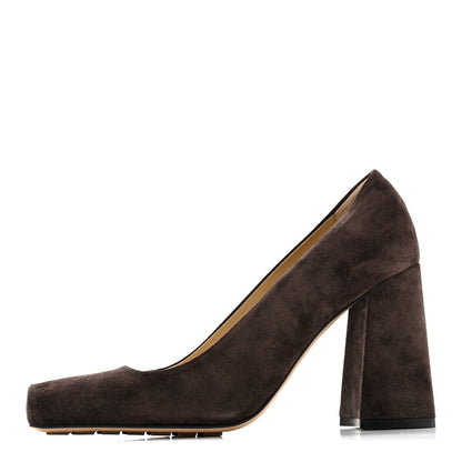Bottega Veneta Rough Suede Tower Pump 90mm Mule Pumps 39.5 Fondant 1 of 10