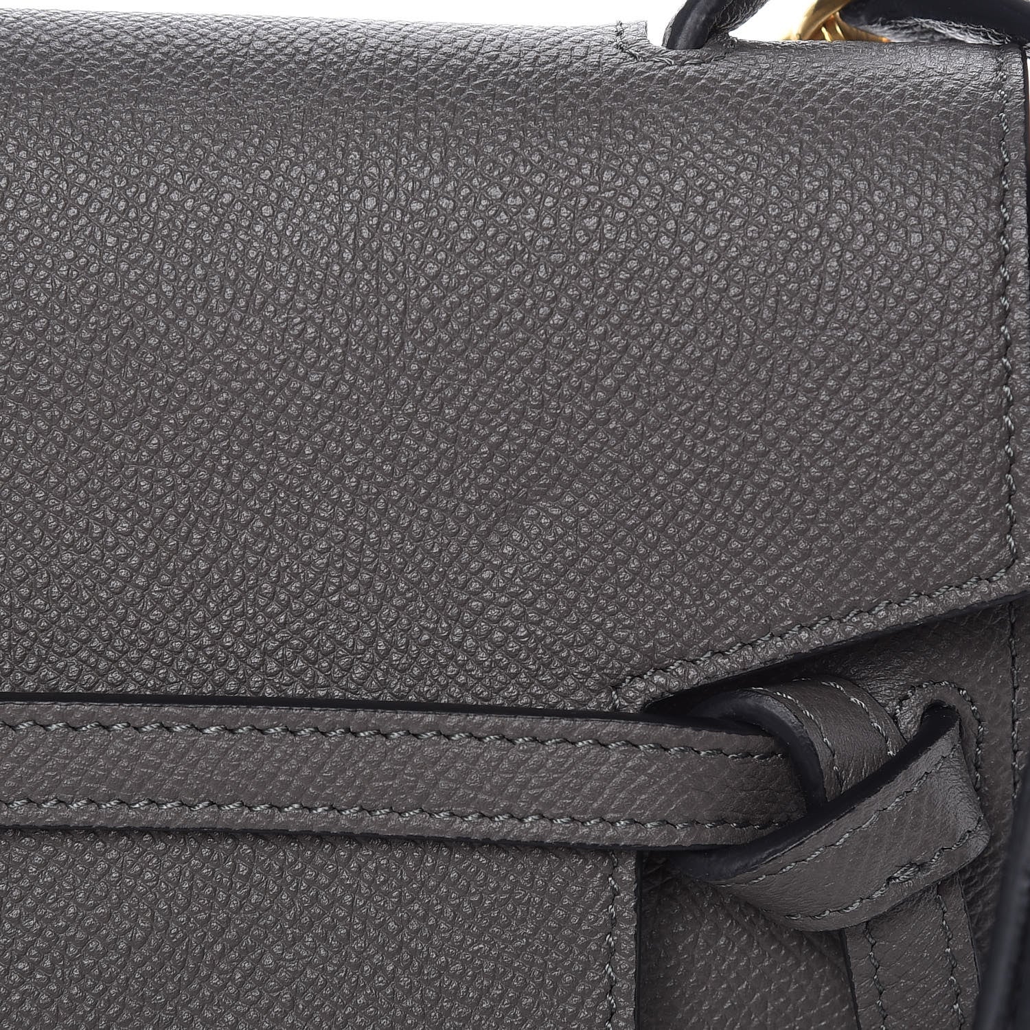 Celine Grained Calfskin Nano Belt Bag Grey 15 of 15