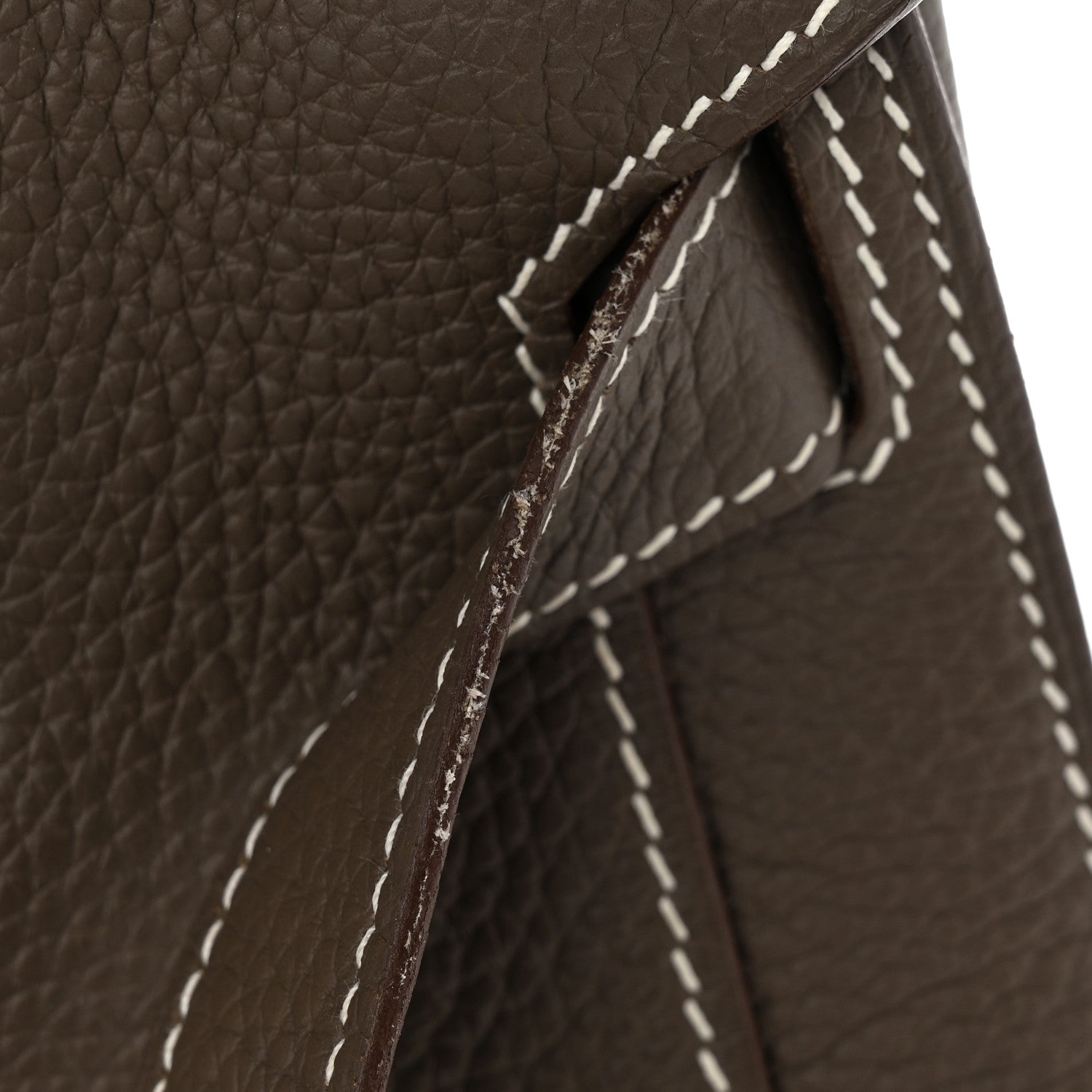 Hermes Taurillon Clemence Jypsiere 34 Etoupe 14 of 14