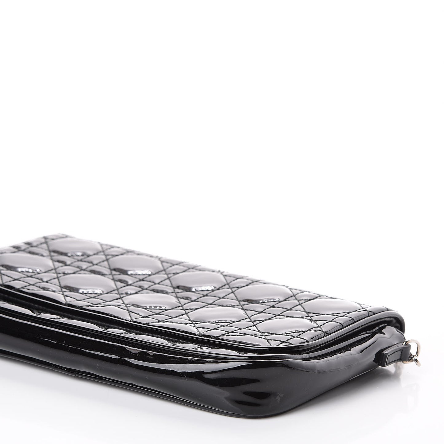 Patent Cannage Wallet on Chain Pouch Black