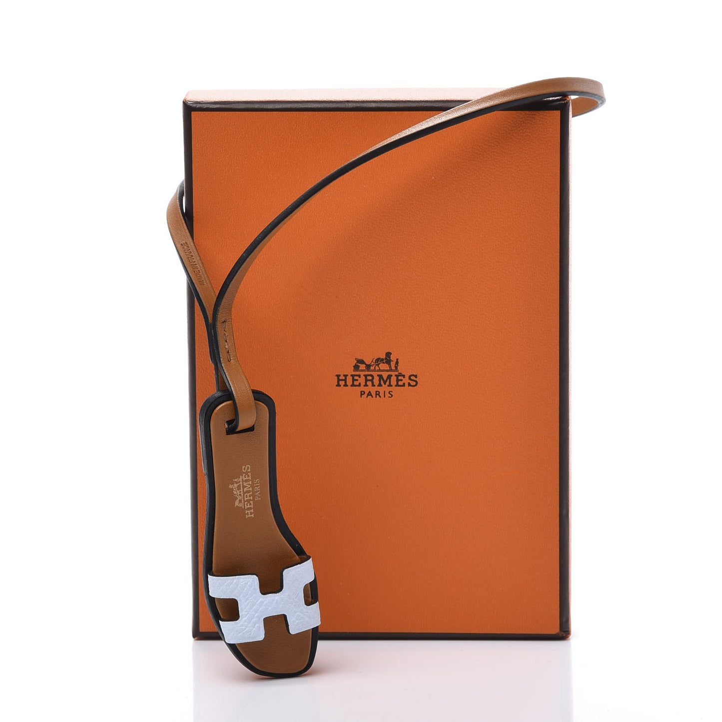 Epsom Butler Calfskin Hunter Oran Nano Bag Charm Bleu Brume
