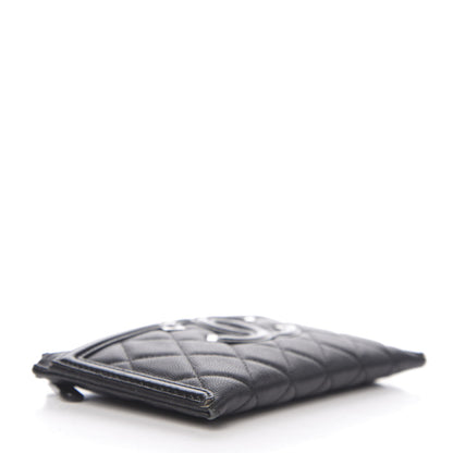 Chanel Caviar Quilted Filigree Zip Pouch Black 3 of 13