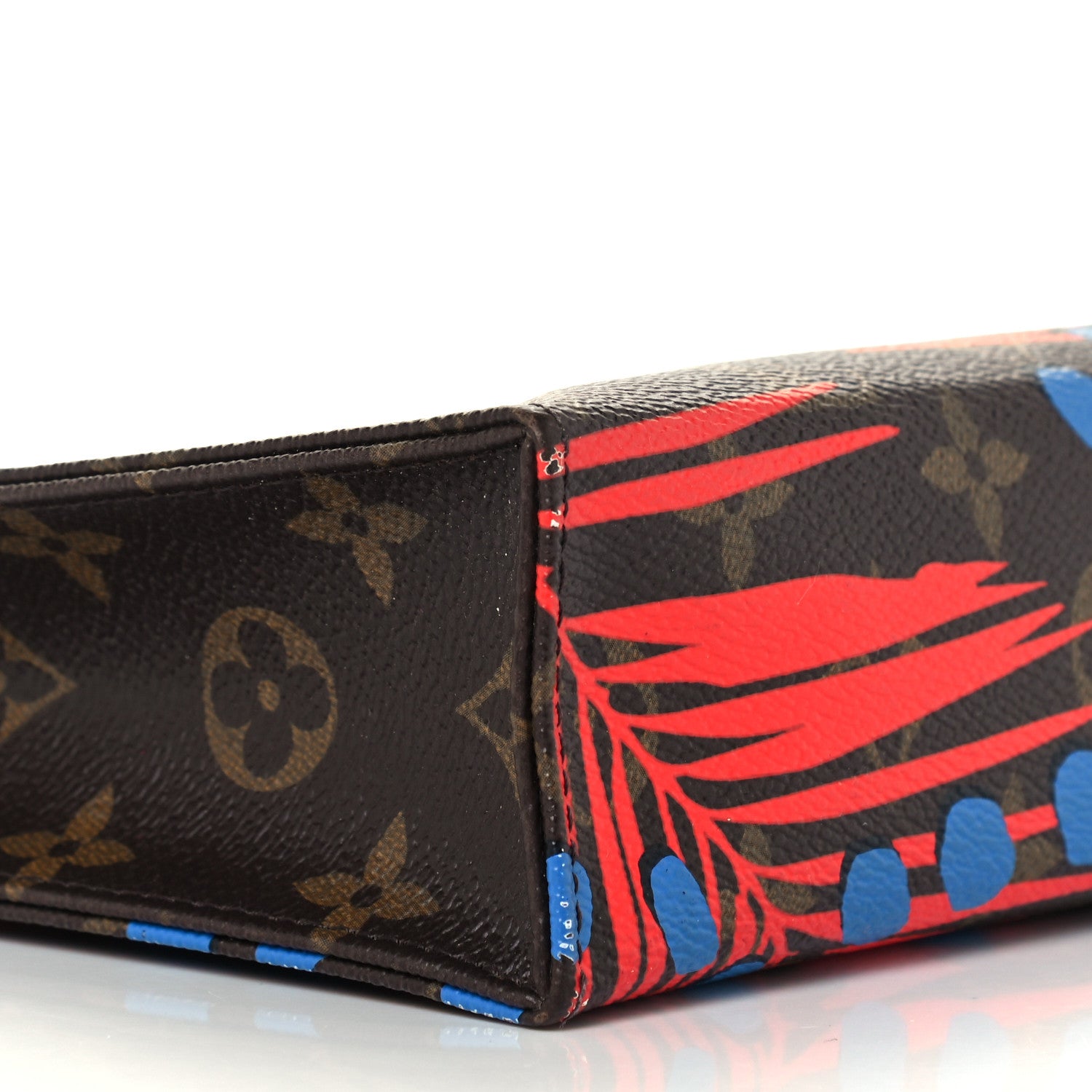 Louis Vuitton Monogram Jungle Dots Toiletry Pouch 26 Coquelicot Denim 7 of 9