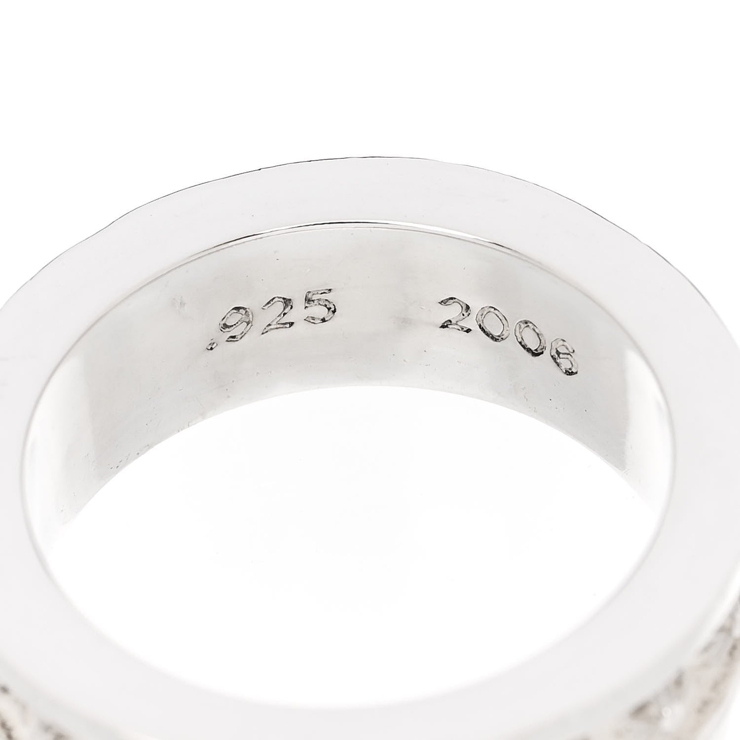 Chrome Hearts Sterling Silver Maltese Cross Band Ring 61 9.5 5 of 5