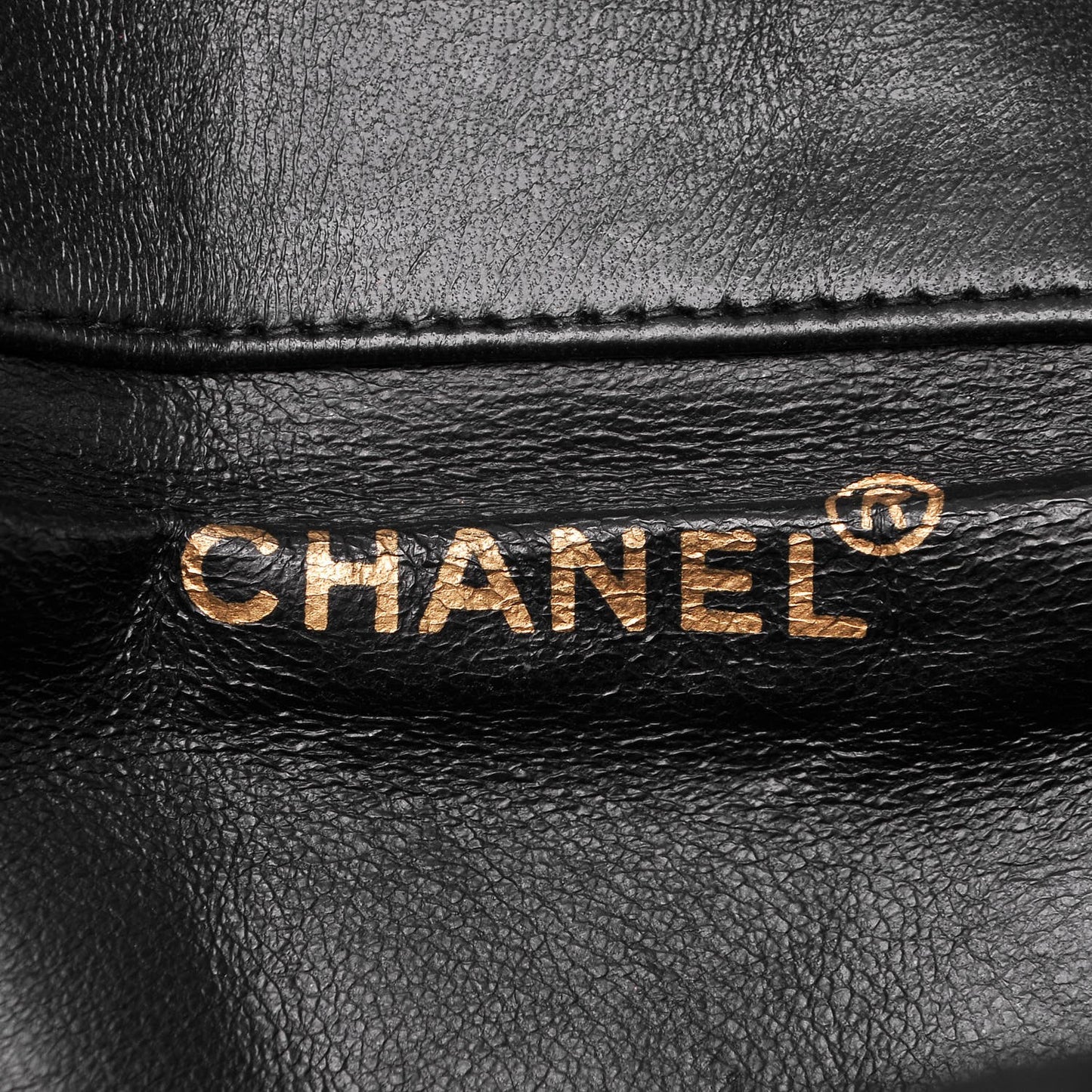 Lambskin Quilted Drawstring Backpack Black