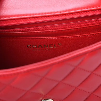 Chanel Lambskin Quilted Mini Rectangular Flap Red 8 of 11