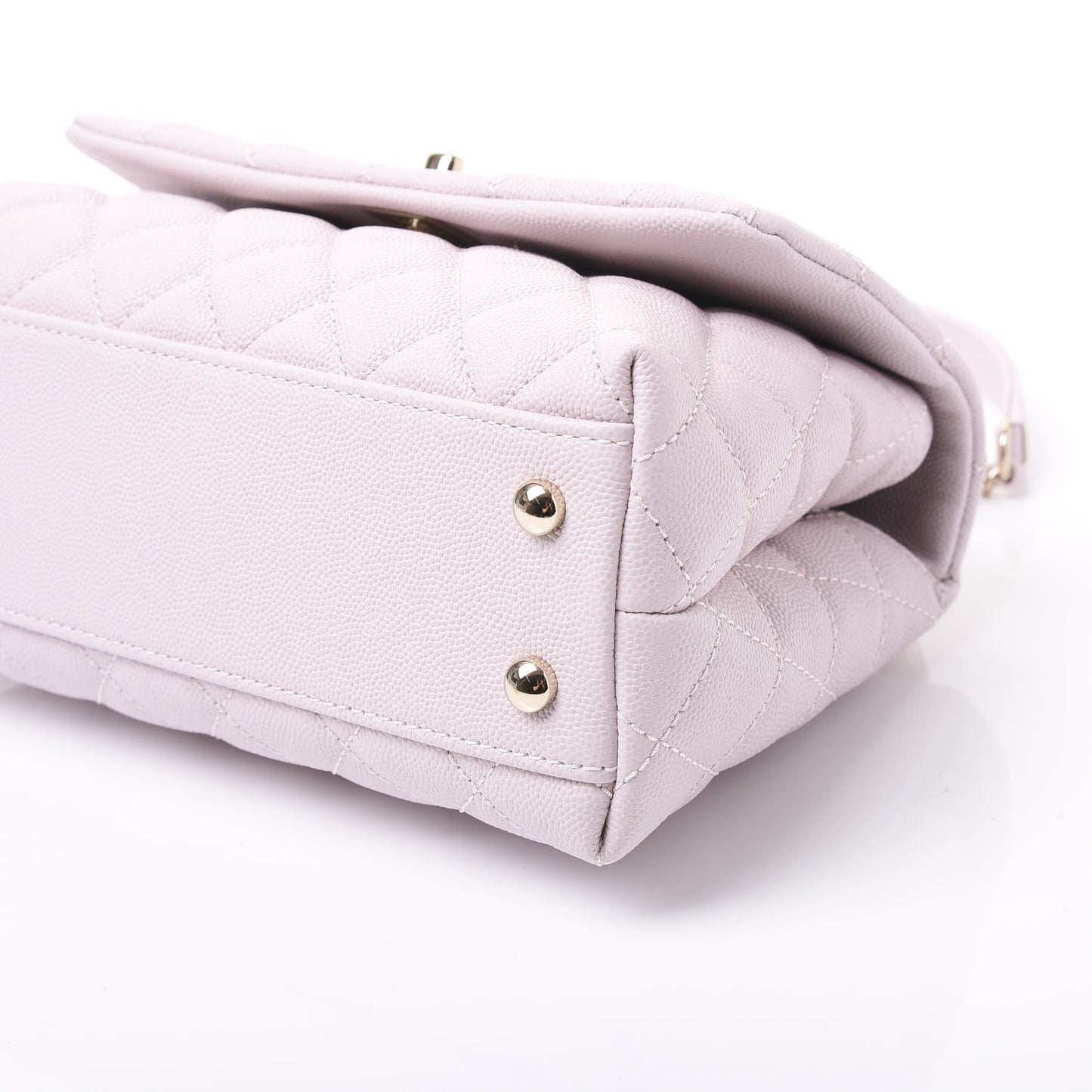 Caviar Quilted Mini Coco Handle Flap Lilas Lilac