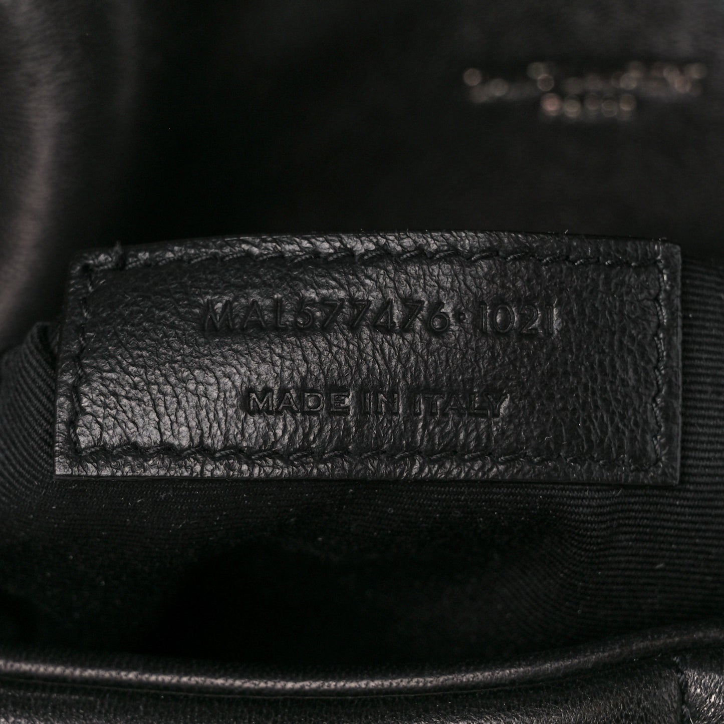 Lambskin Quilted Monogram Monochrome Small Loulou Puffer Chain Satchel Black