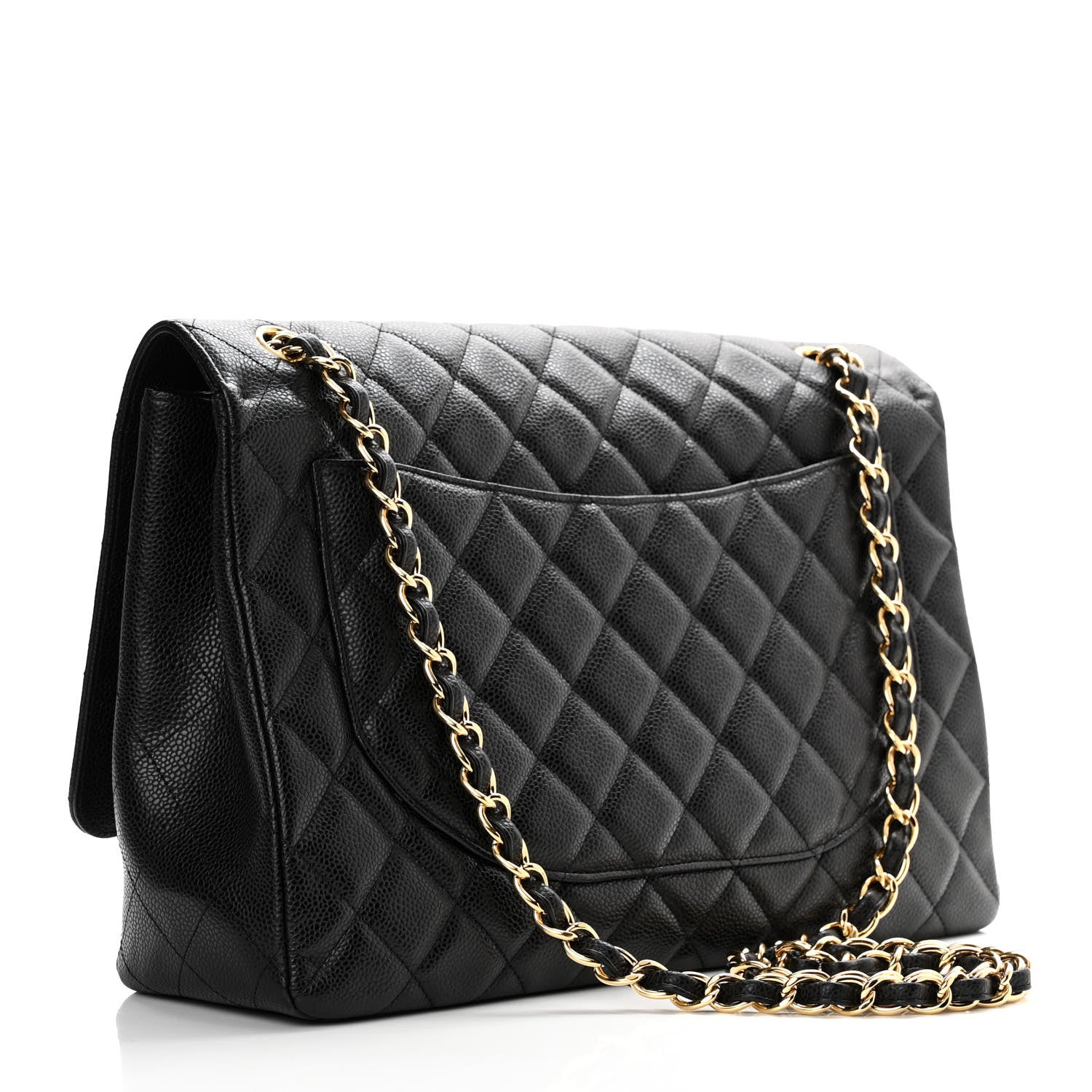 Chanel Caviar Quilted Maxi Single Flap Black 2 of 11