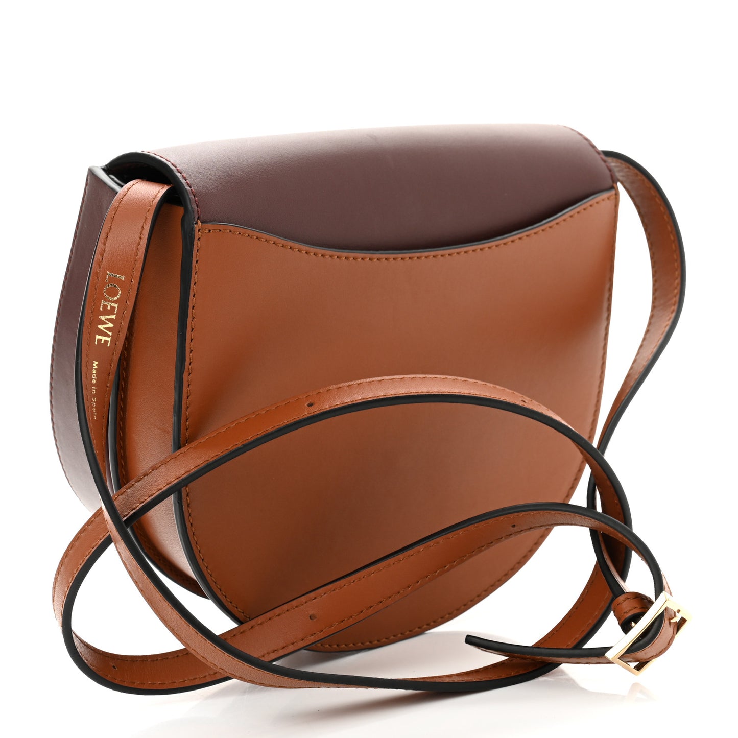 Soft Calfskin Heel Duo Cognac Tan