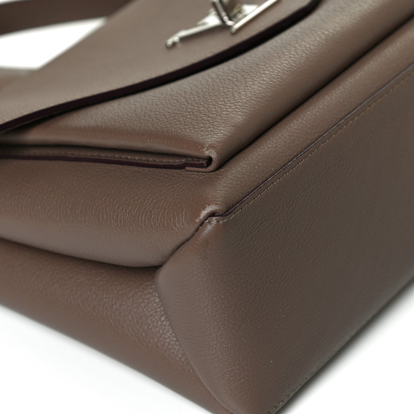 Soft Calfskin My Lockme Top Handle Taupe Glace