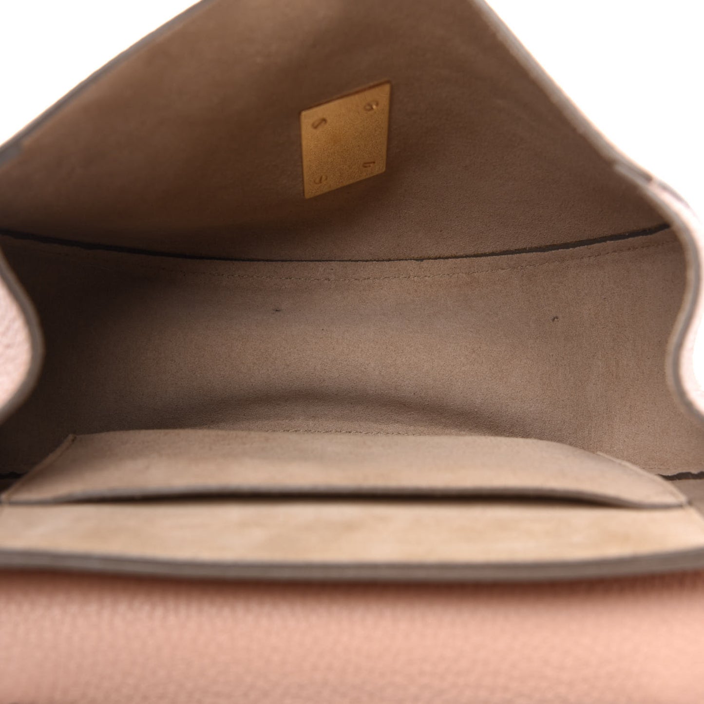 Grained Lambskin Drew Shoulder Bag Cement Pink