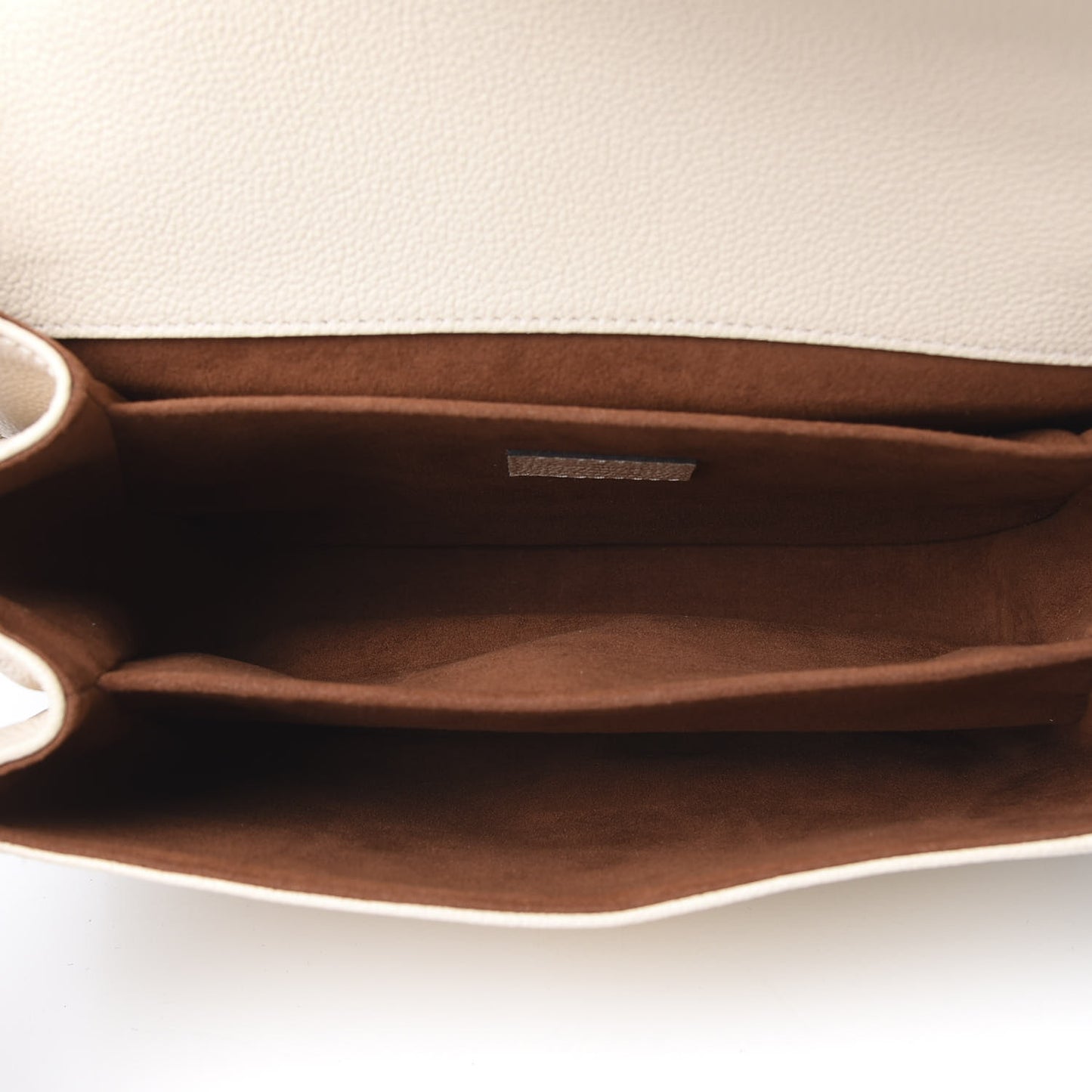 Empreinte Braided Pochette Metis Creme Beige Caramel