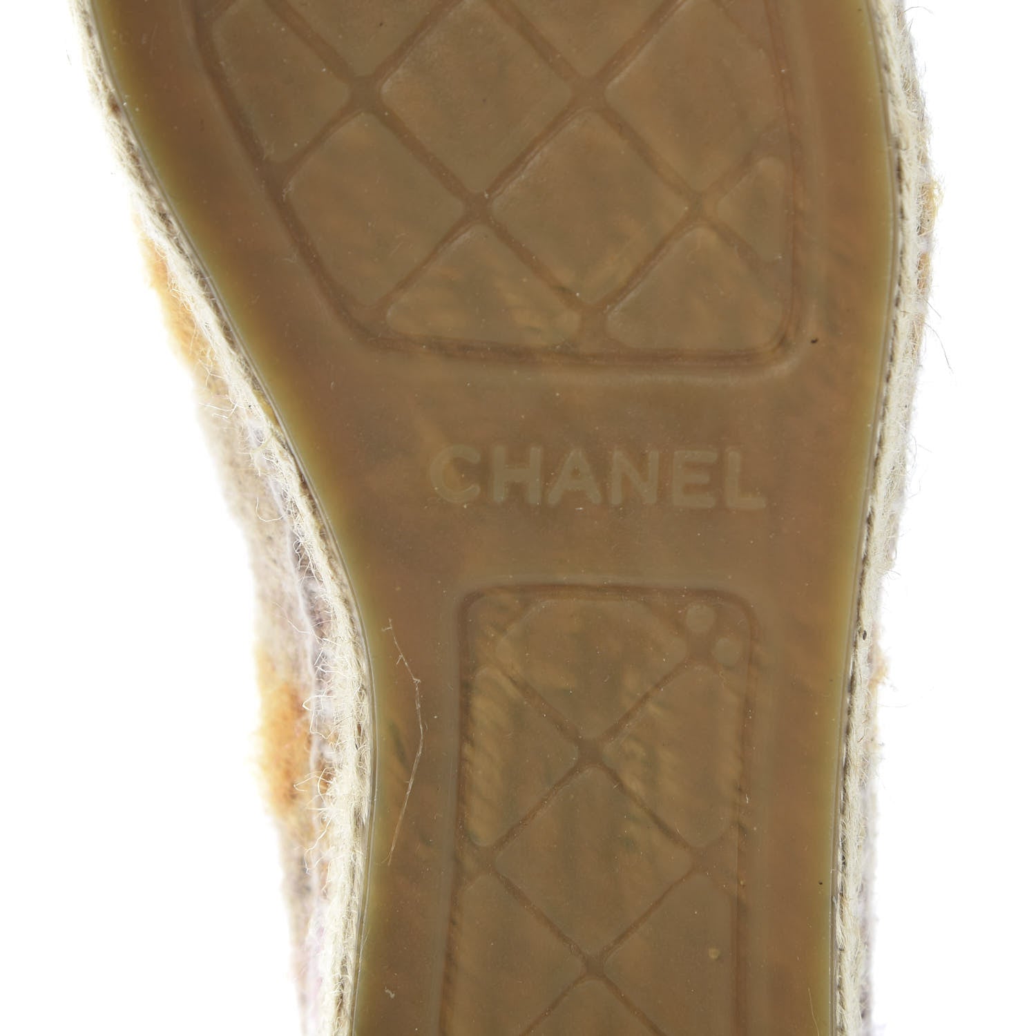Chanel Tweed CC Espadrilles 37 Pink Multicolor 9 of 10