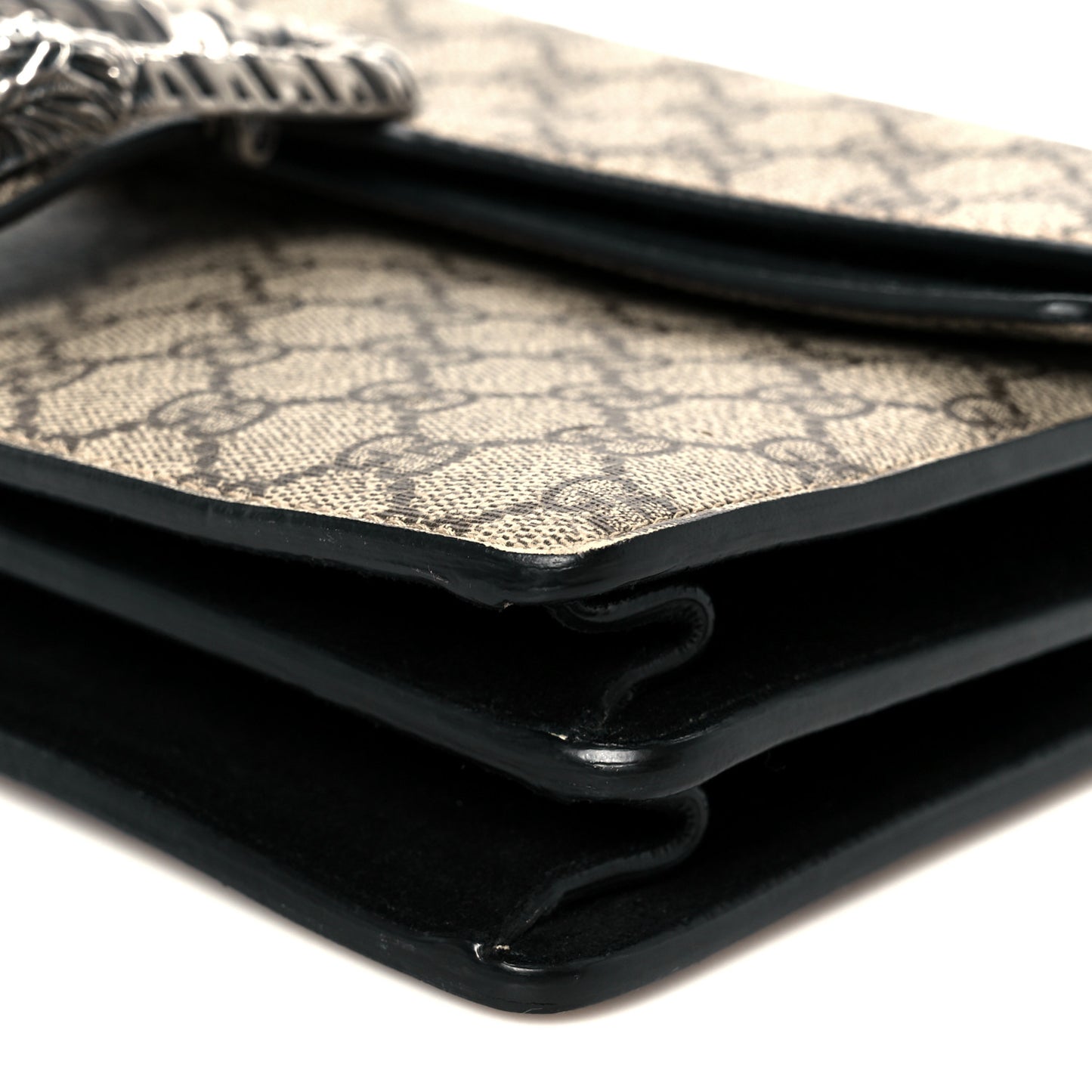 GG Supreme Monogram Small Dionysus Shoulder Bag Black