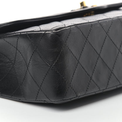 Chanel Lambskin Quilted Medium Double Flap Black 8 of 13