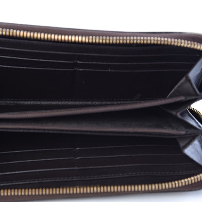 Burberry Haymarket Check Large Ziggy Zip Around Wallet Chocolate 9 of 12