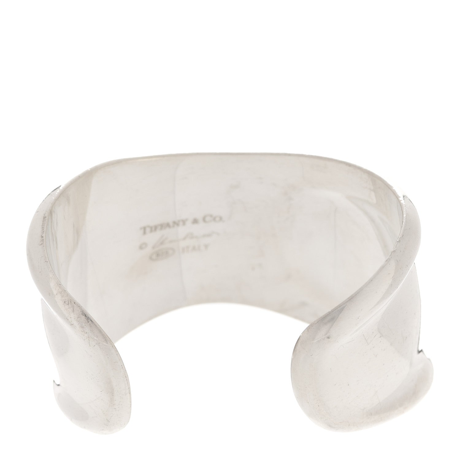 Tiffany Sterling Silver Small Elsa Peretti Right Wrist Bone Cuff Bracelet 3 of 4
