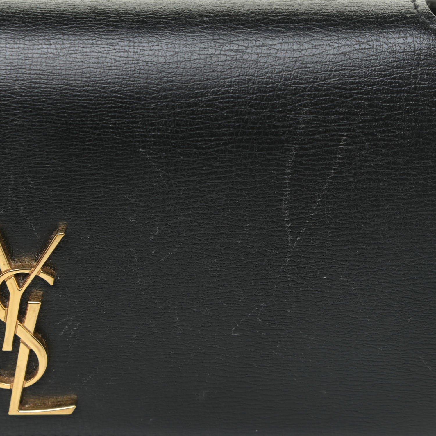 Saint Laurent Smooth Calfskin Monogram Phone Holder Crossbody Black 10 of 23