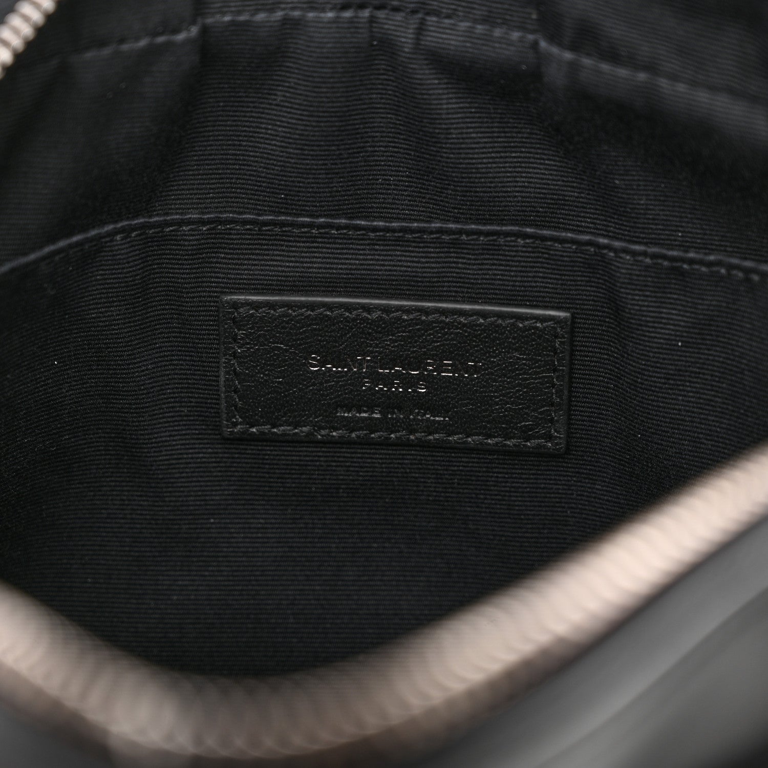 Saint Laurent Calfskin Matelasse Monogram Lou Camera Bag Black 5 of 12