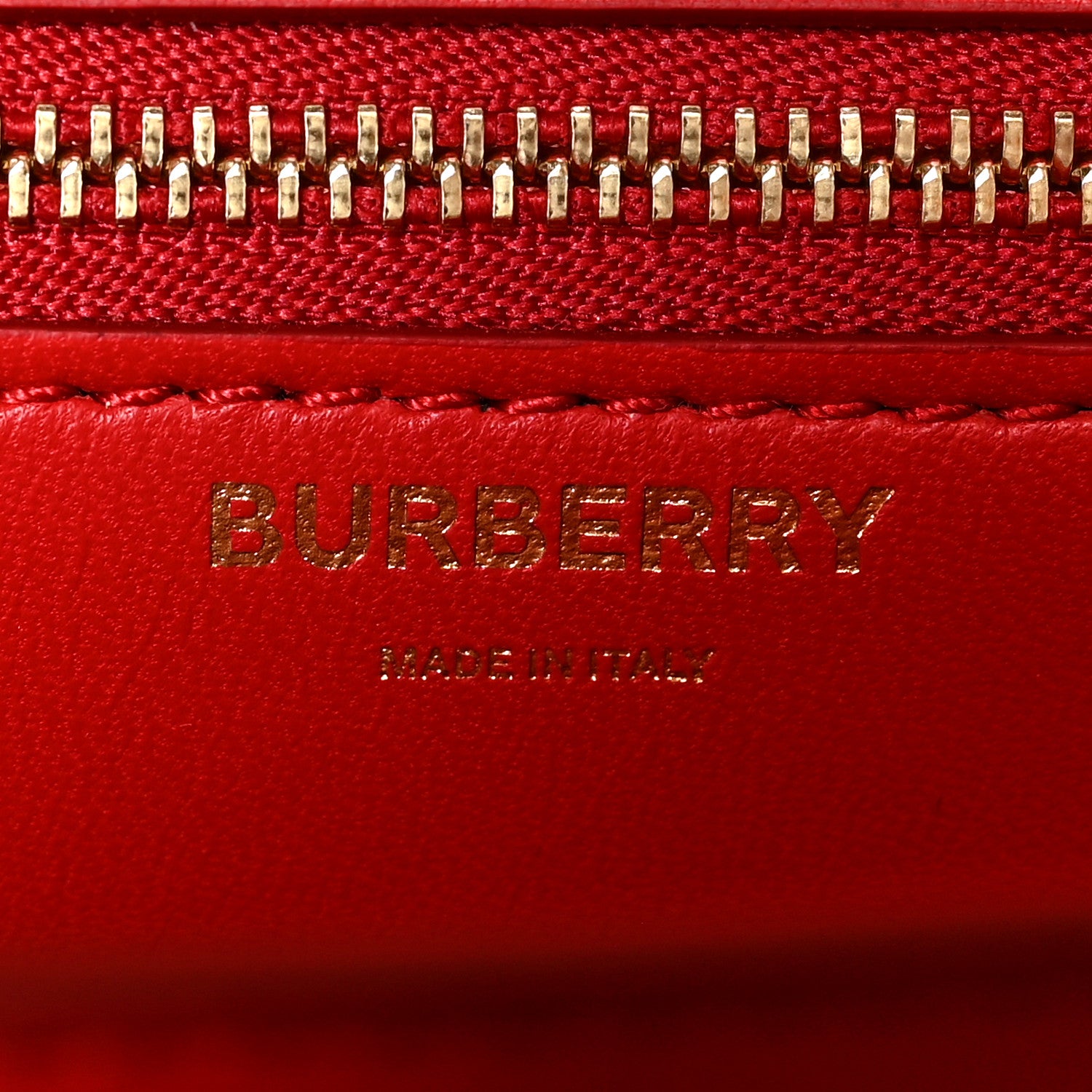 Burberry Calfskin Medium TB Bag Bright Red 6 of 9