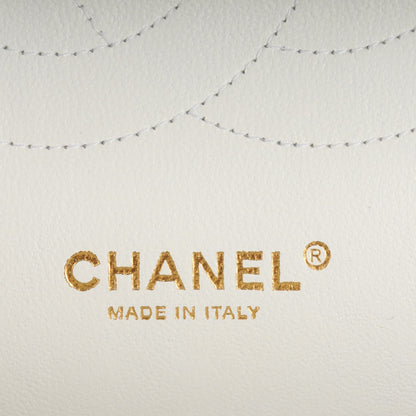 Chanel Caviar Quilted Jumbo Double Flap White 7 of 8