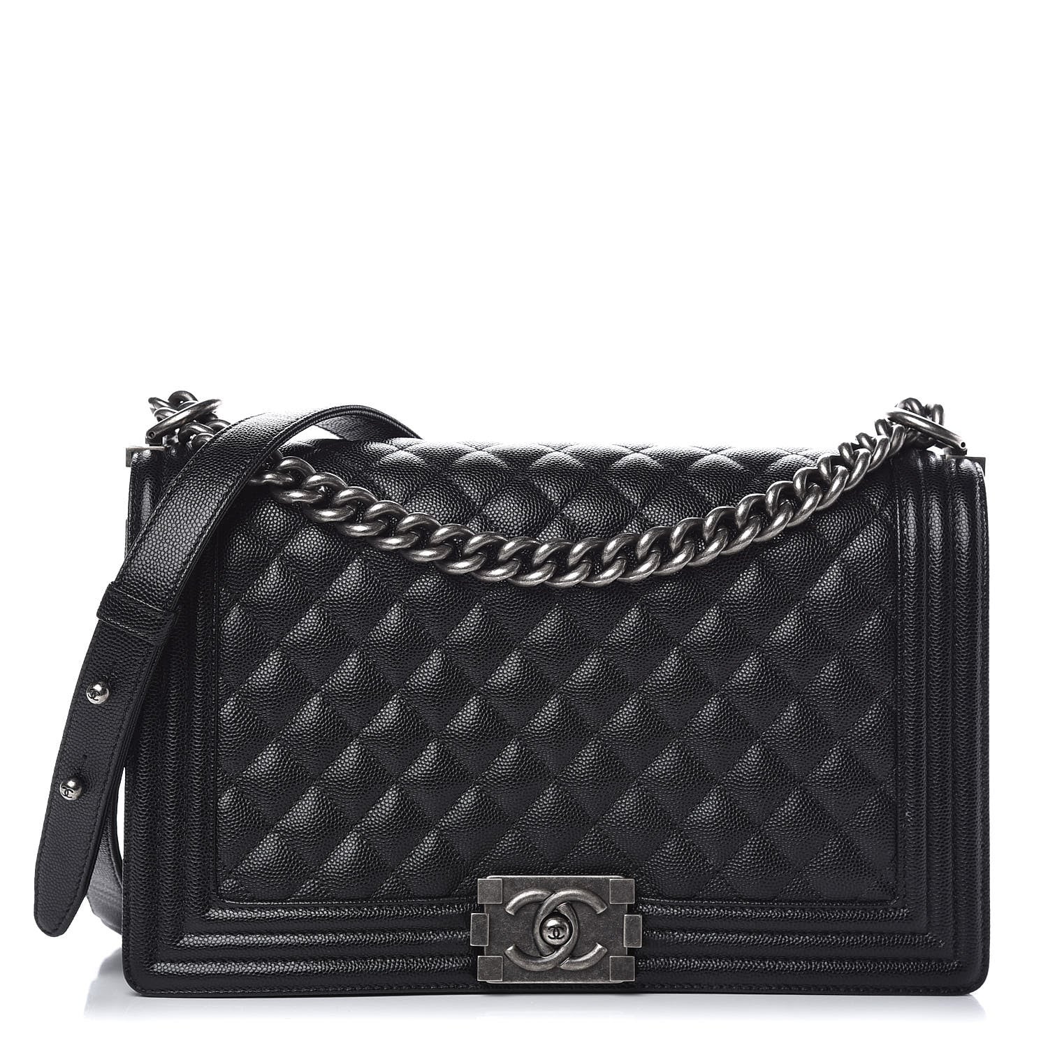 Chanel Caviar Quilted New Medium Boy Flap Black 1 of 13