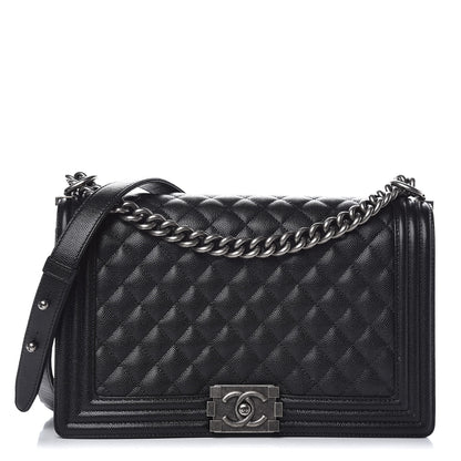 Chanel Caviar Quilted New Medium Boy Flap Black 1 of 13