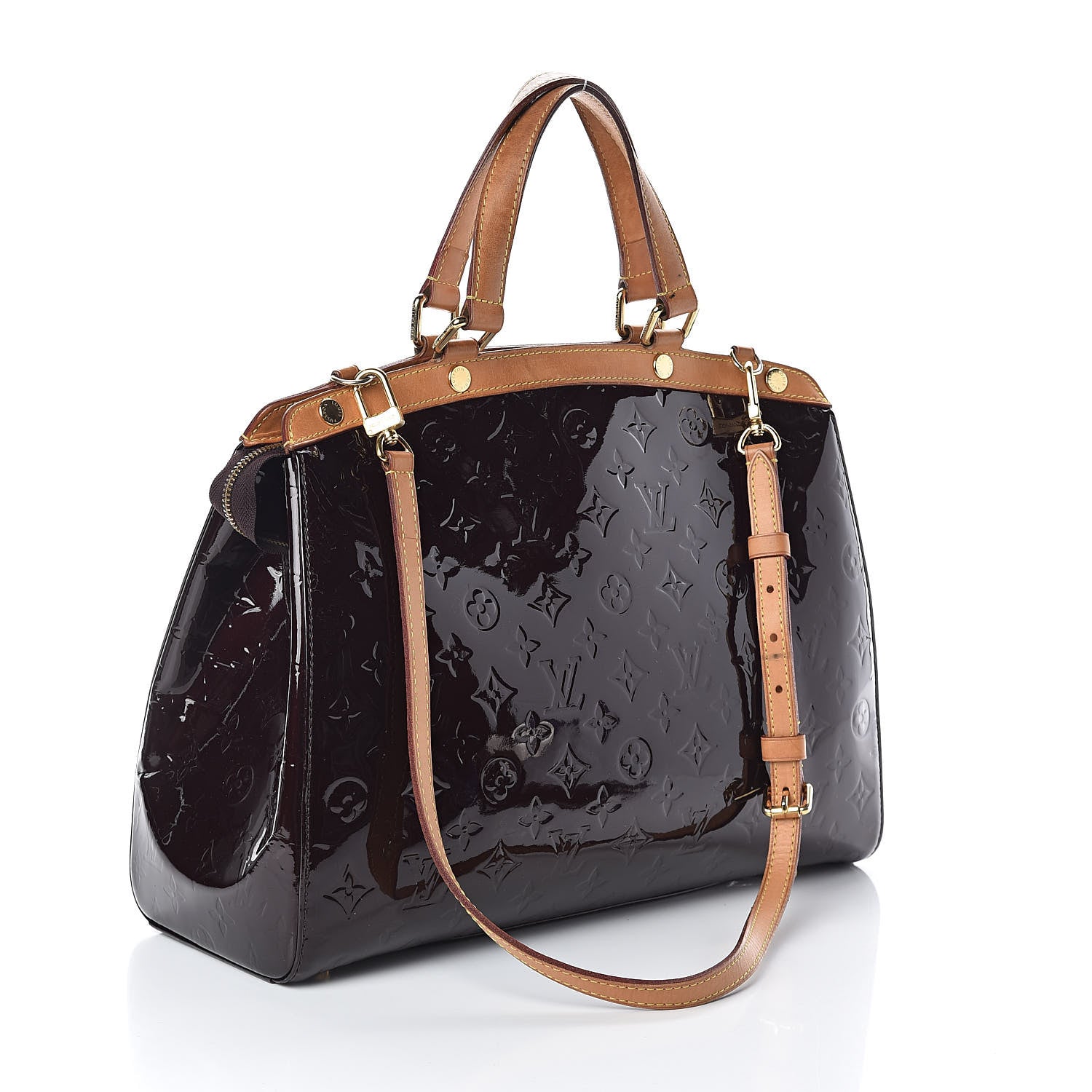 Louis Vuitton Vernis Brea GM Amarante 3 of 8