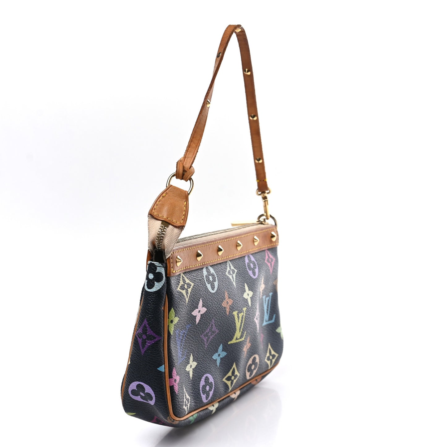 Monogram Multicolor Pochette Accessories Black