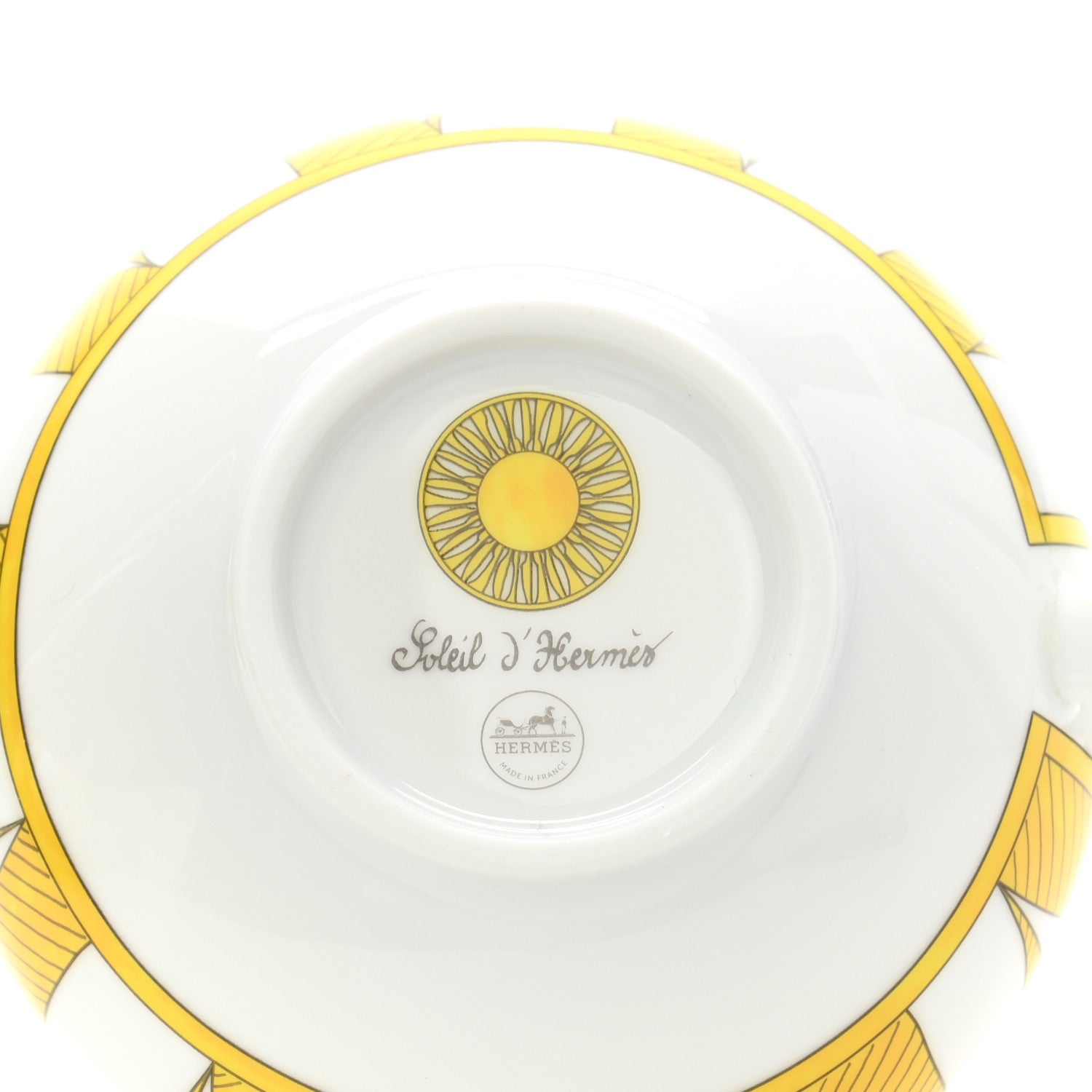 Hermes Porcelain Soleil d'Hermes Breakfast Cup And Saucer Set Of 2 10 of 13