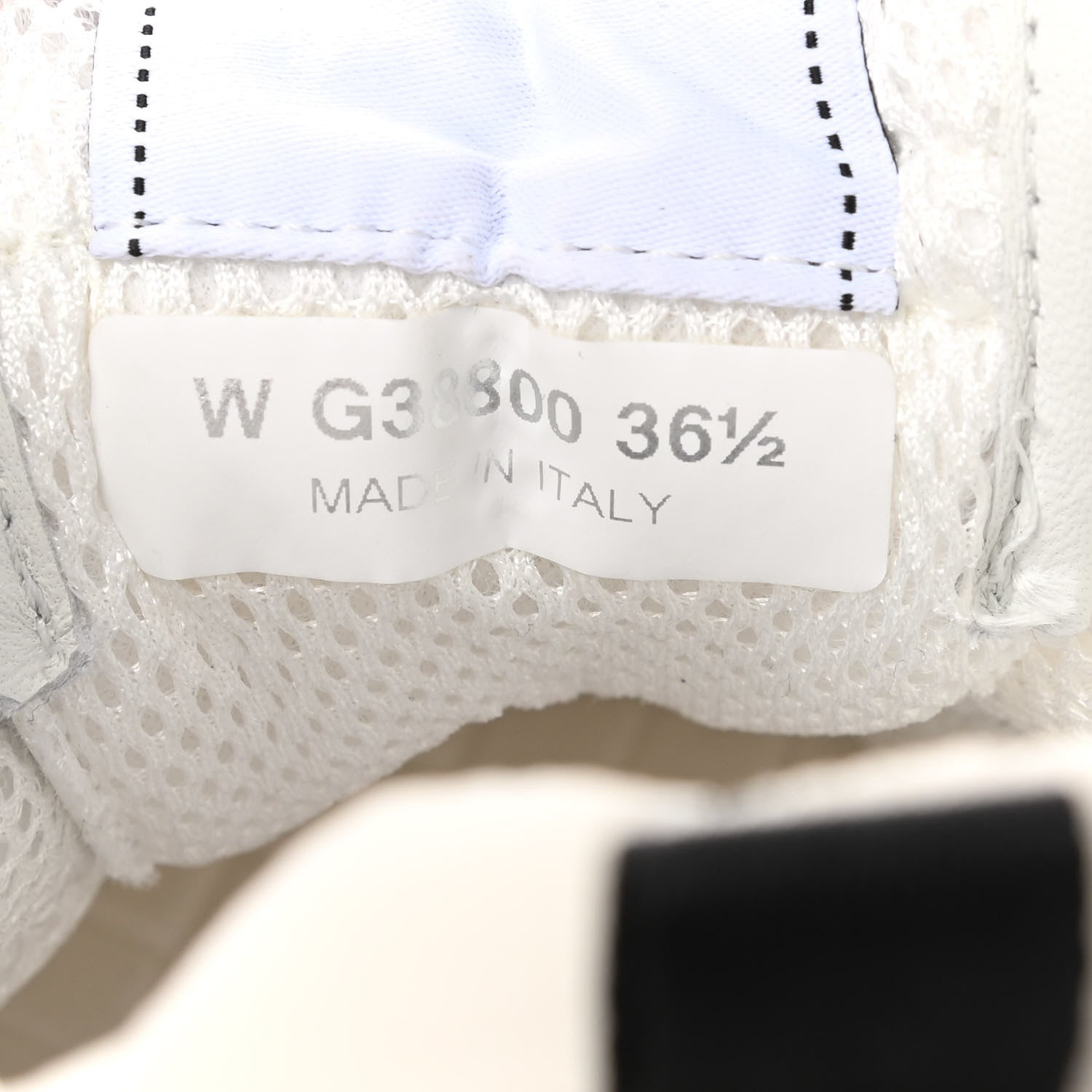 Chanel Nylon Calfskin Suede Womens CC Sneakers 36.5 White Grey Blue 7 of 8