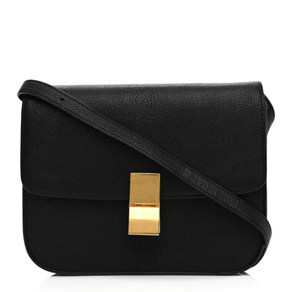 Celine Goatskin Medium Classic Box Flap Bag Black 1 of 13