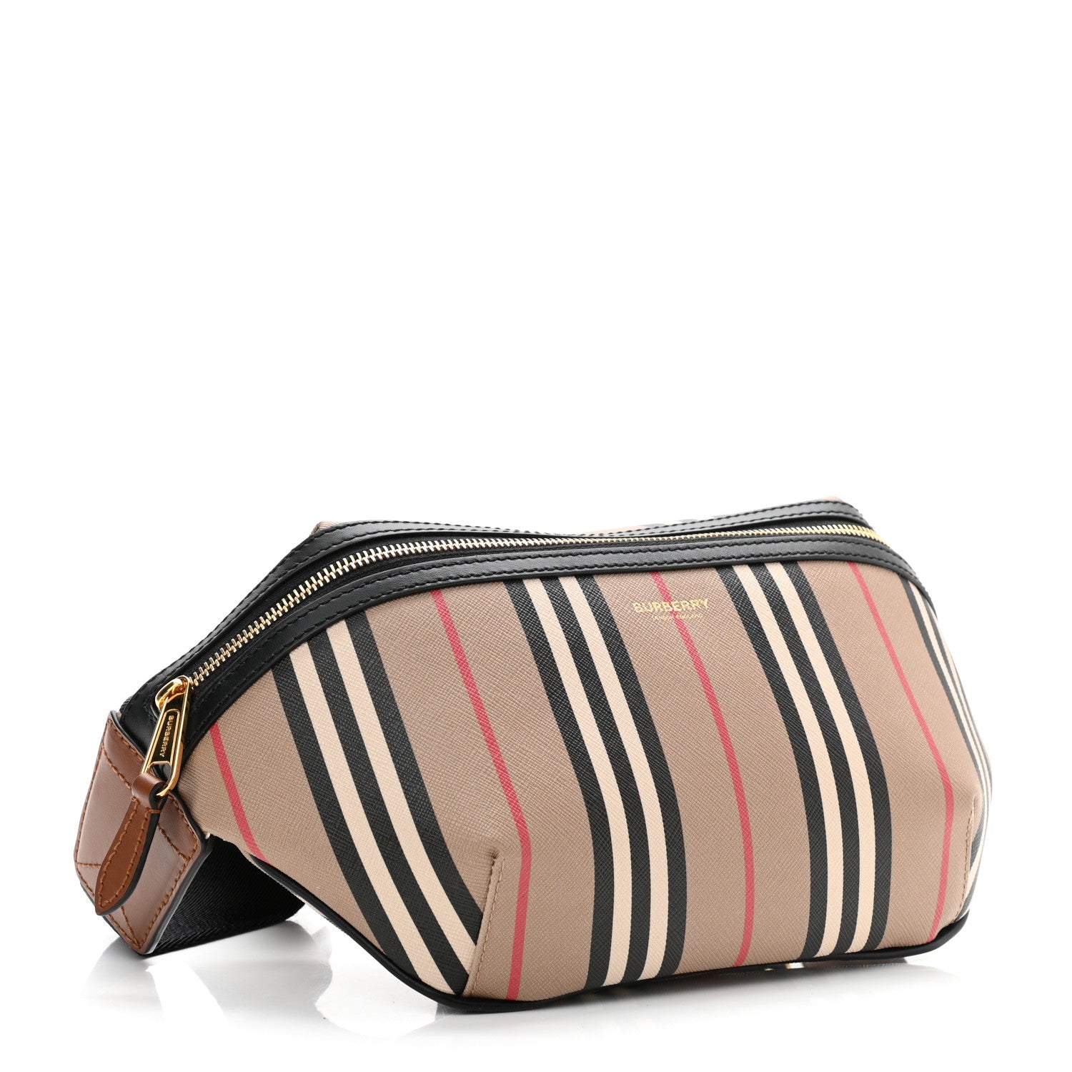 Burberry E-Canvas Icon Stripe Sonny Bum Bag Archive Beige 3 of 10