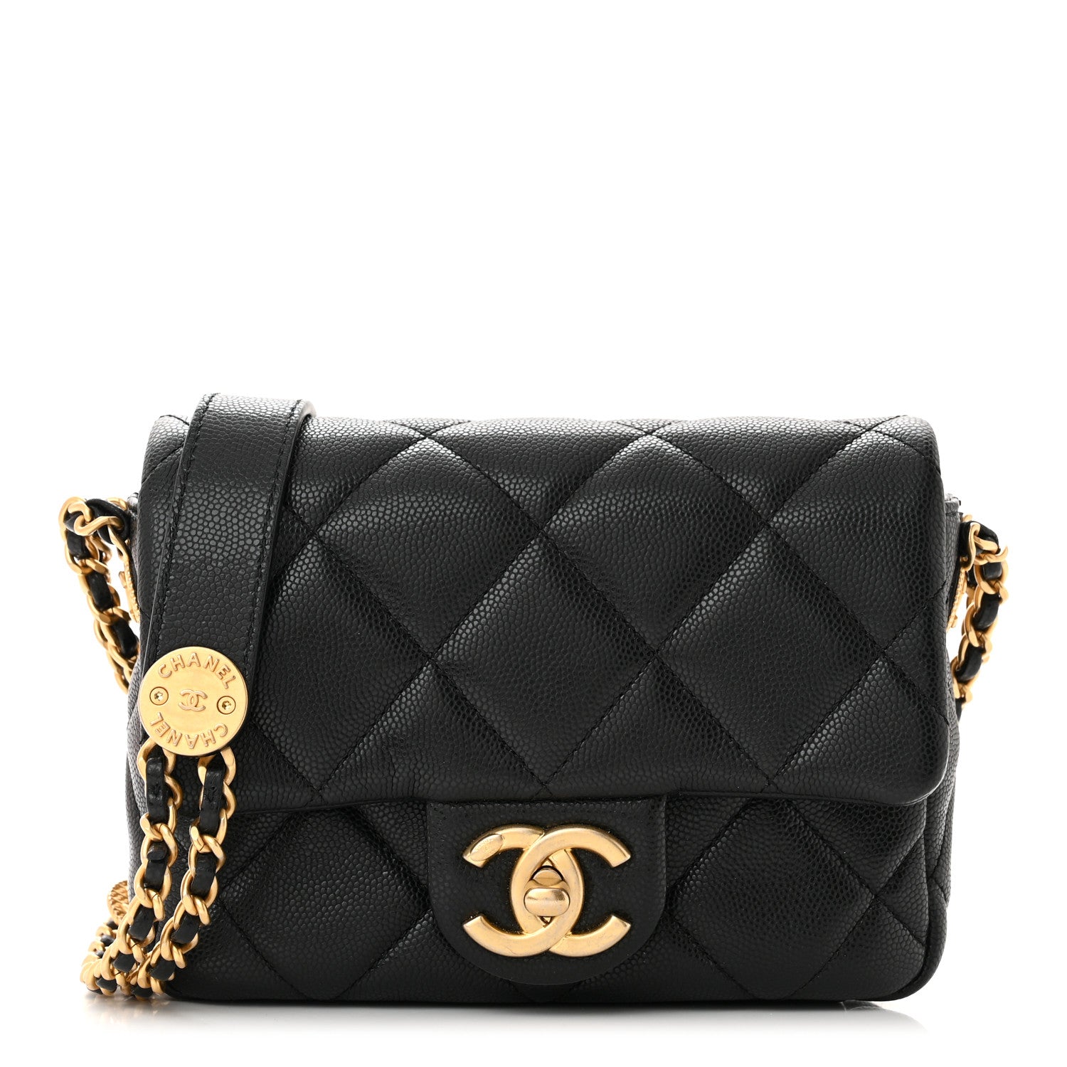 Chanel Caviar Quilted Mini Twist Your Buttons Flap Black 1 of 11