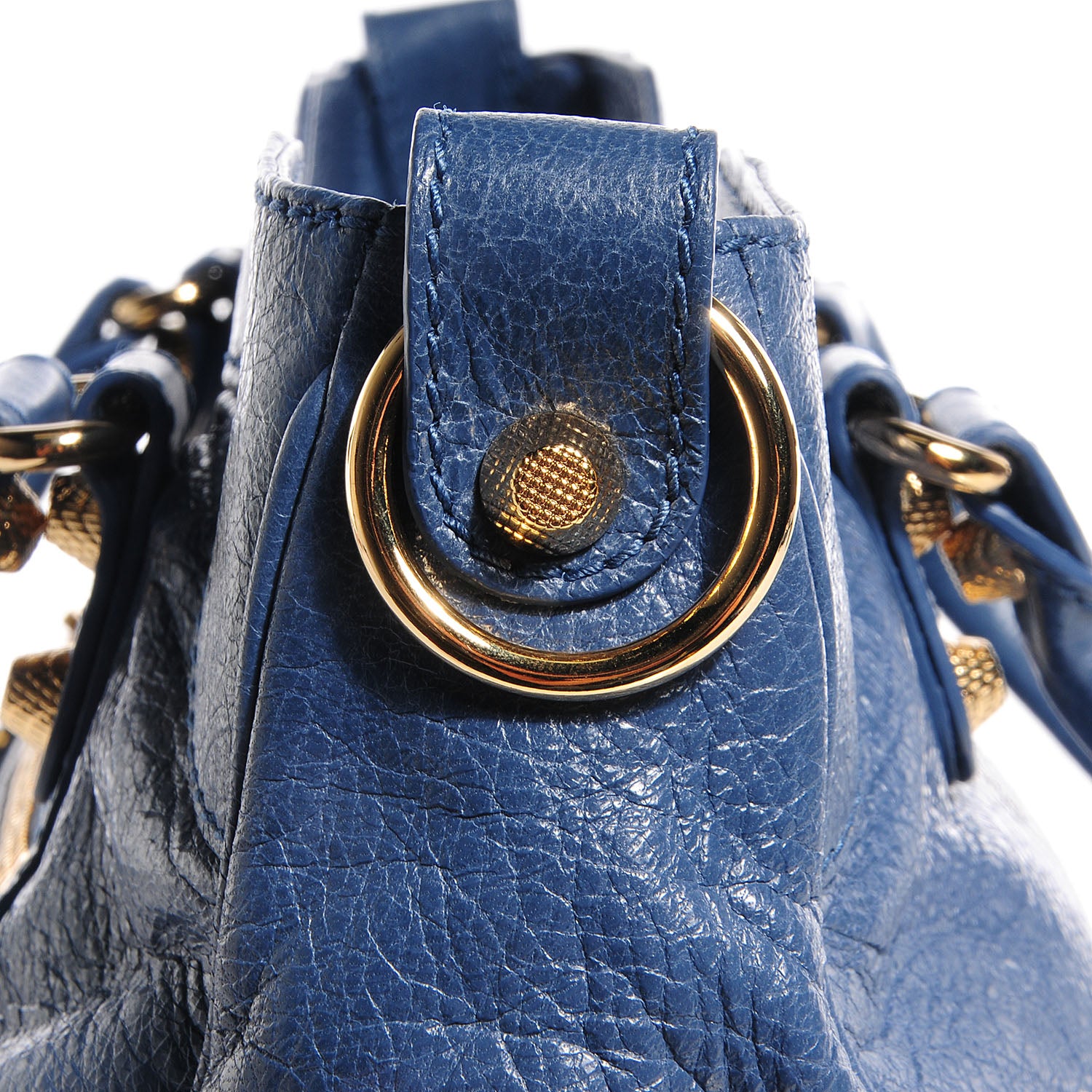 Balenciaga Agneau Giant 12 Gold Hardware Velo Bleu Persan 10 of 15