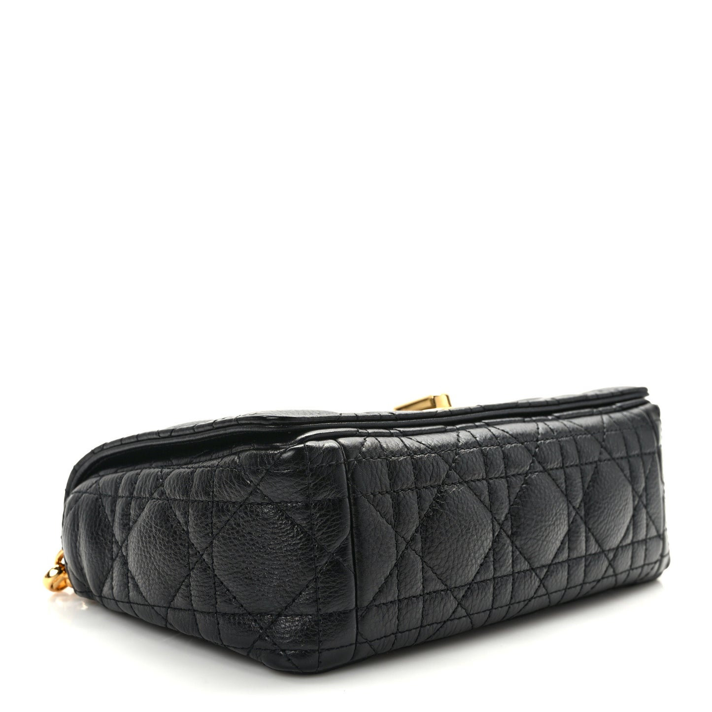 Calfskin Cannage Small Caro Bag Black