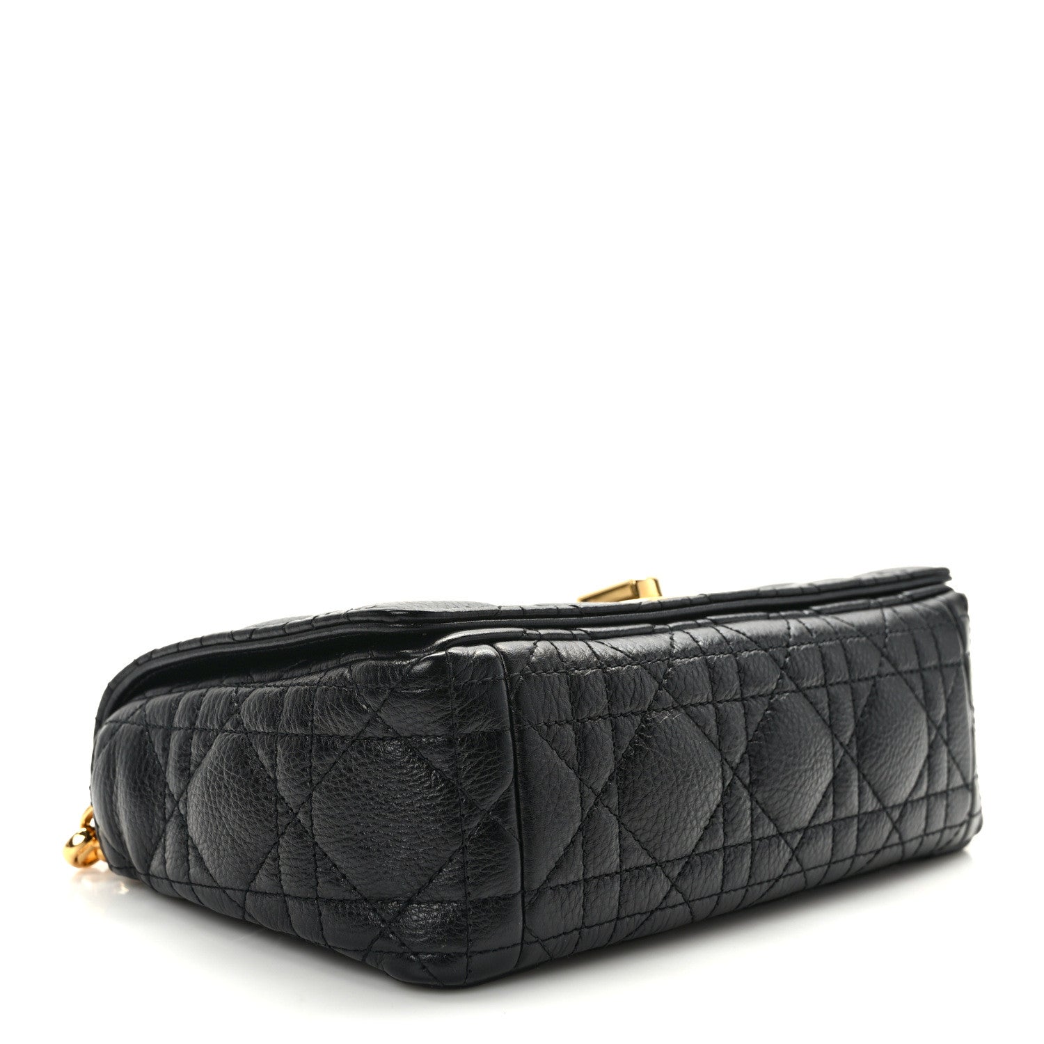 Christian Dior Calfskin Cannage Small Caro Bag Black 3 of 14