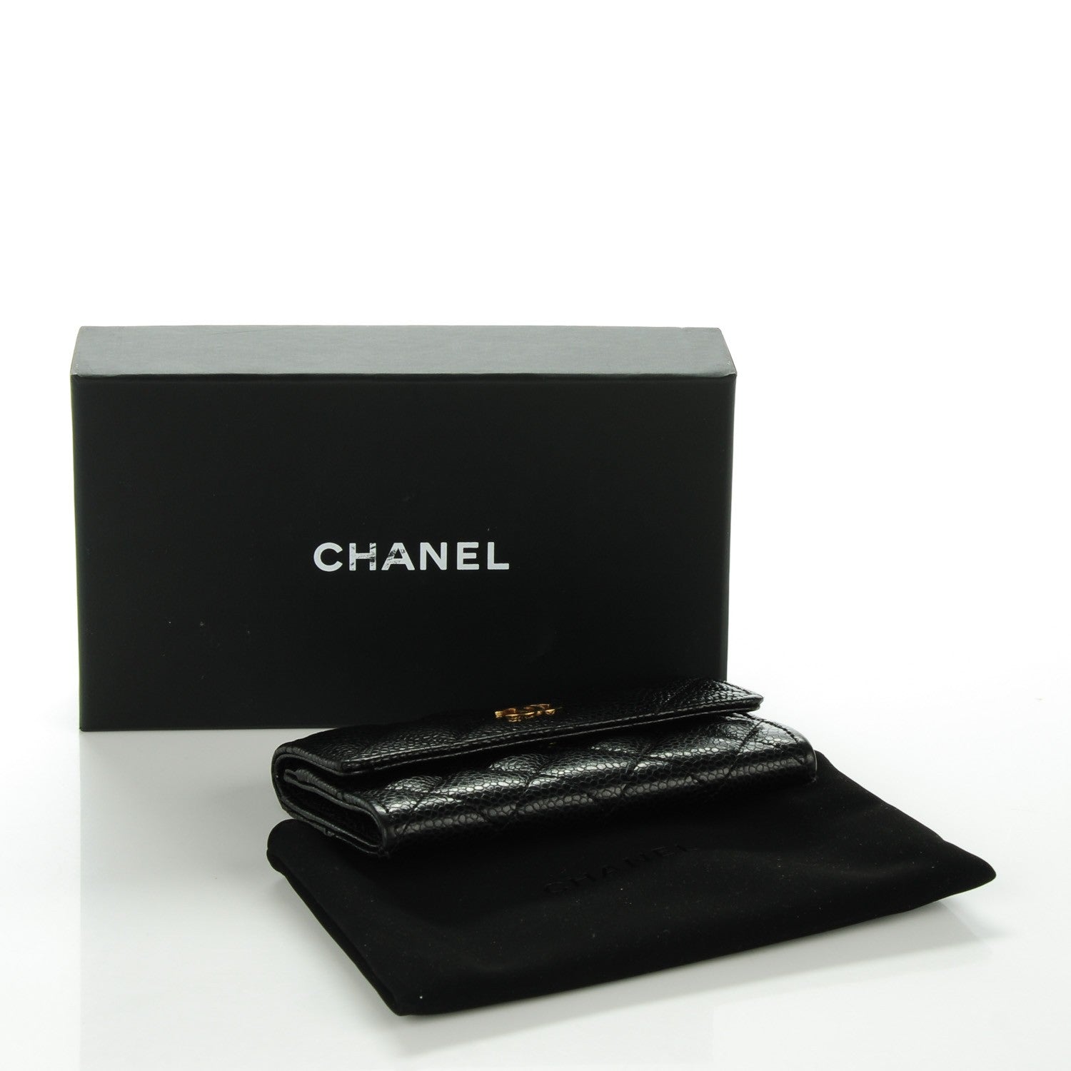 Chanel Caviar Quilted Flap Card Holder Black 4 of 8
