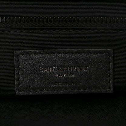 Saint Laurent Crinkled Calfskin Matelasse Monogram Medium Niki Chain Satchel Black 6 of 10