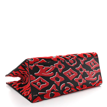 Louis Vuitton X UF Tufted Monogram Onthego GM Black Red 4 of 9