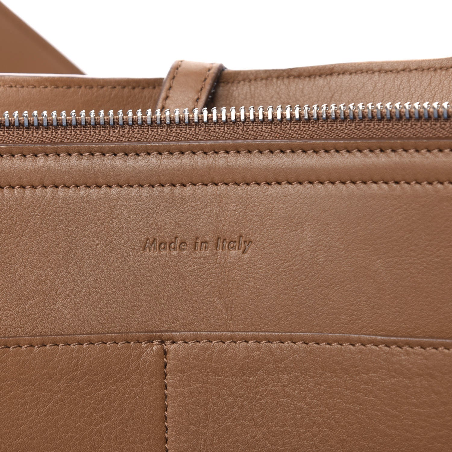 Celine Calfskin Medium Tri-Fold Bag Taupe 8 of 12