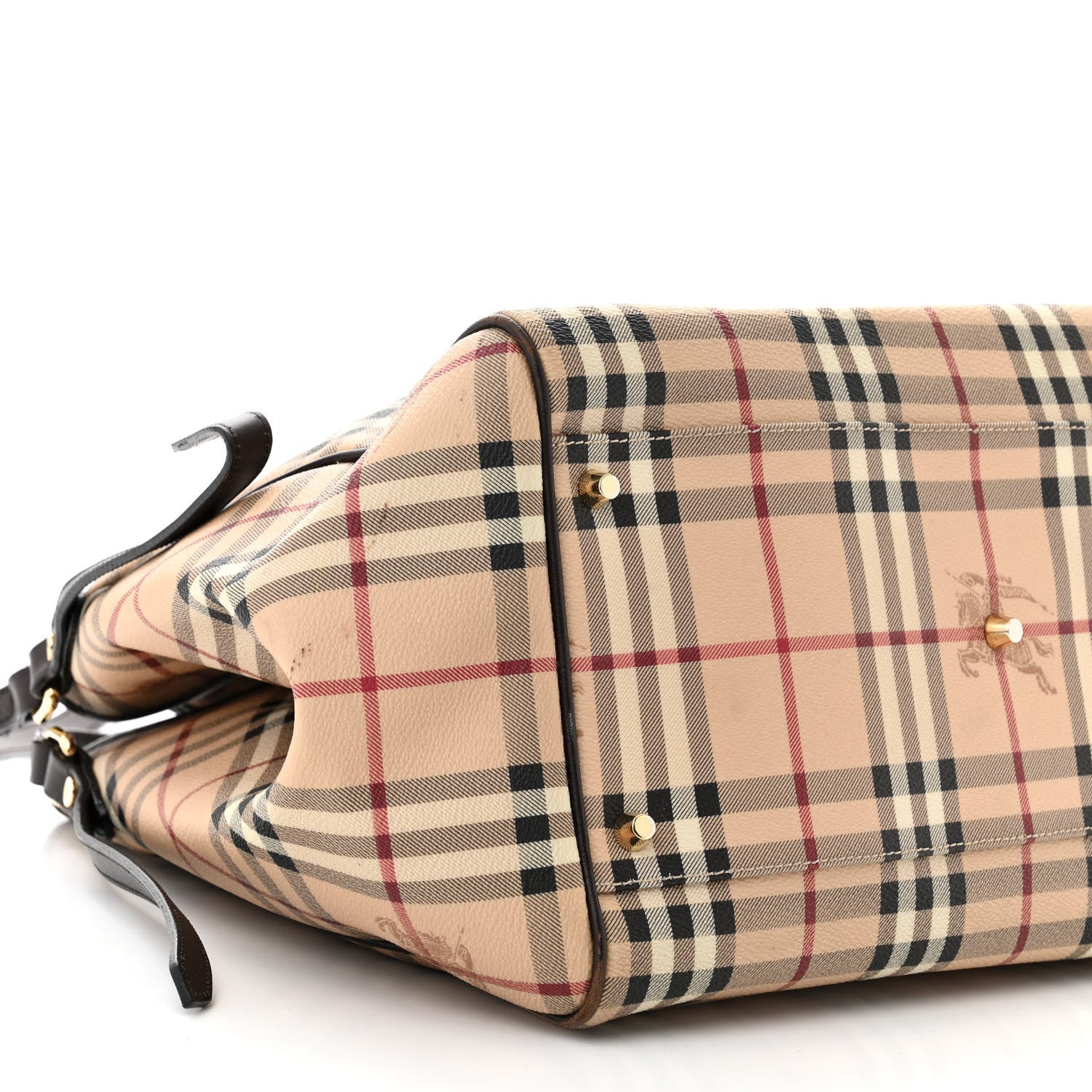 Burberry Haymarket Check Large Canterbury Tote Chocolate 11 of 17