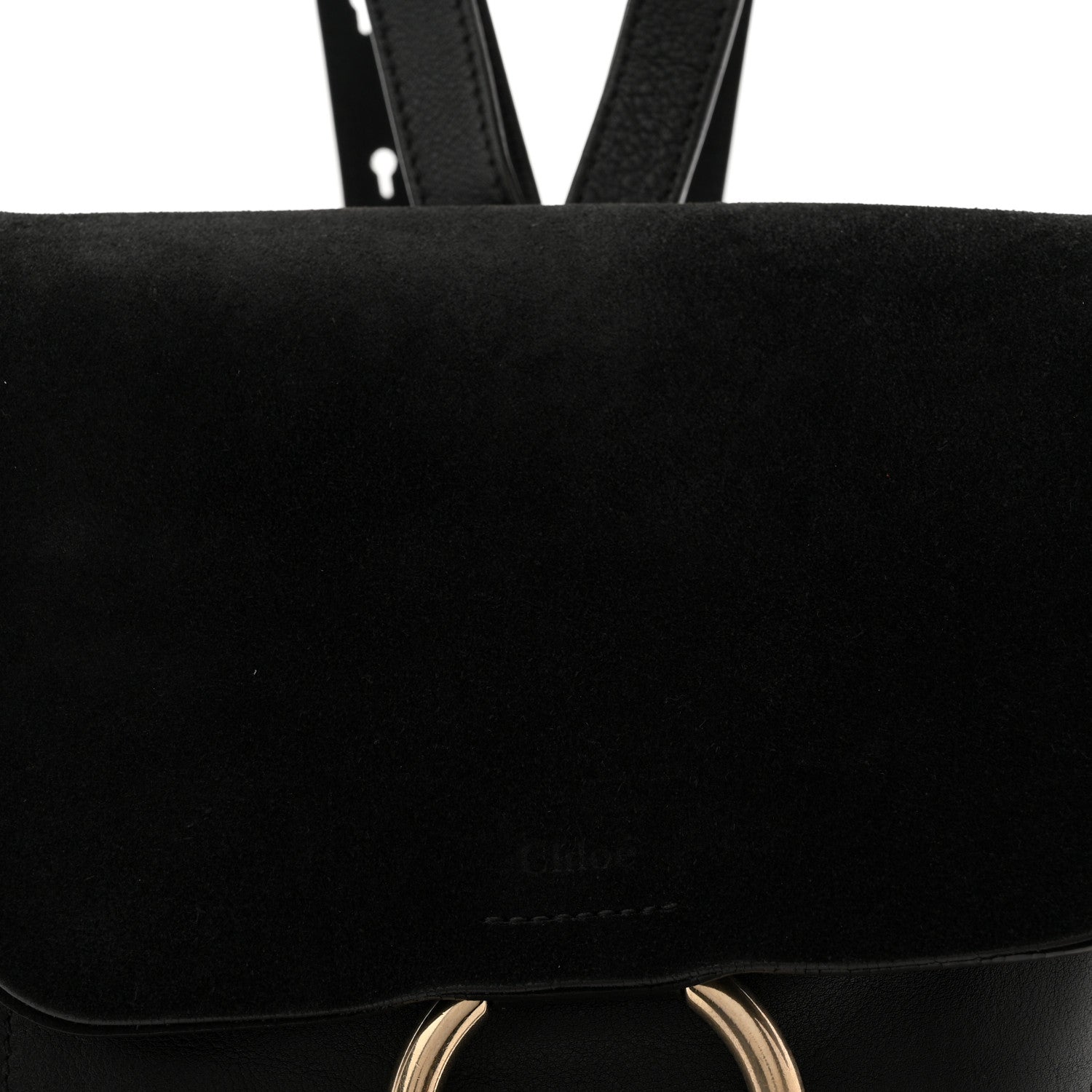 7 small faye suede & leather backpack Chloe Faye Medium Suede & Leather Backpack, Black, Women's